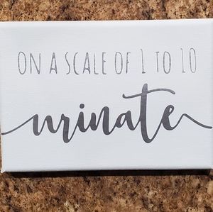 Custom Order 5x7 Canvas Sign